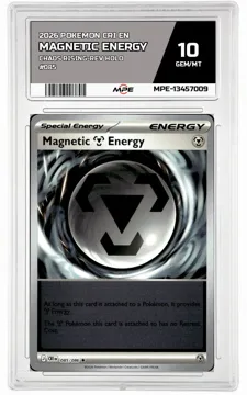 2026 POKEMON CRI EN Chaos Rising-REV HOLO #085 MAGNETIC ENERGY MPE 10 GEM/MT — graded card up for auction