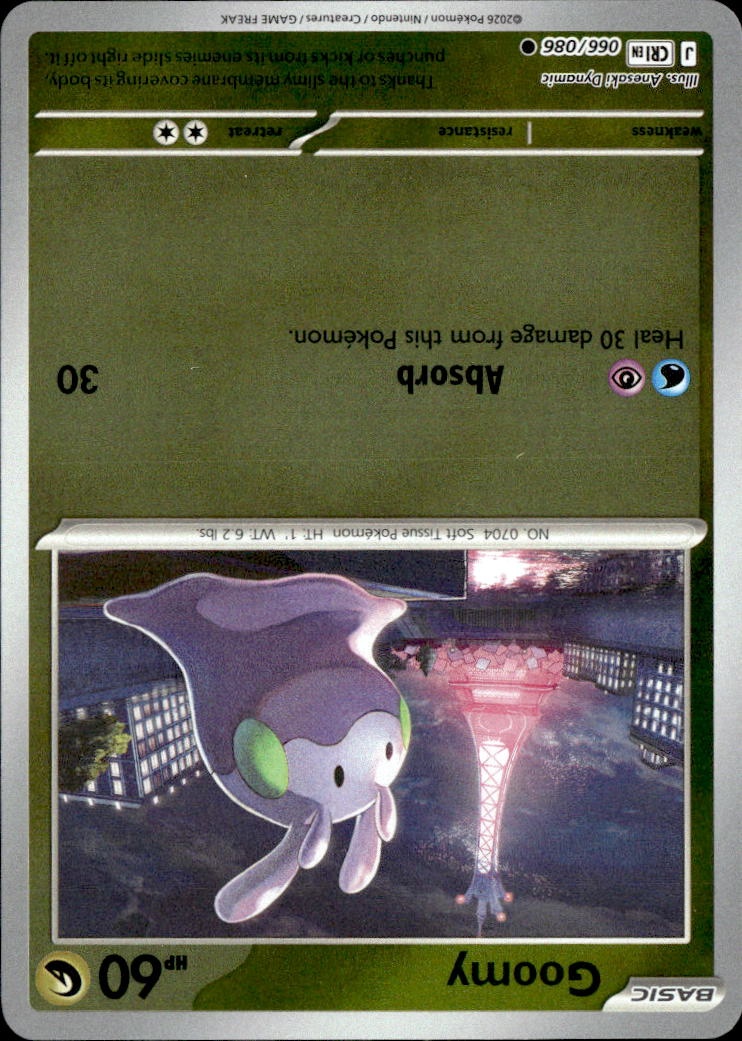 2026 Pokemon Cri En Goomy graded slab