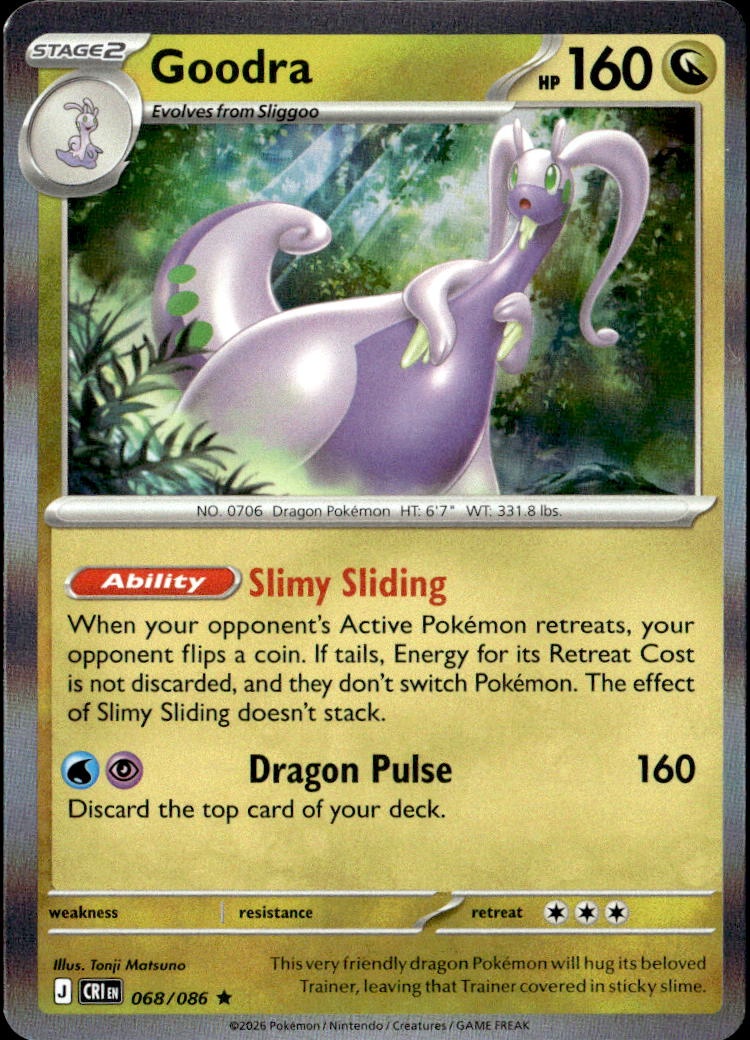 2026 Pokemon Cri En Goodra graded slab