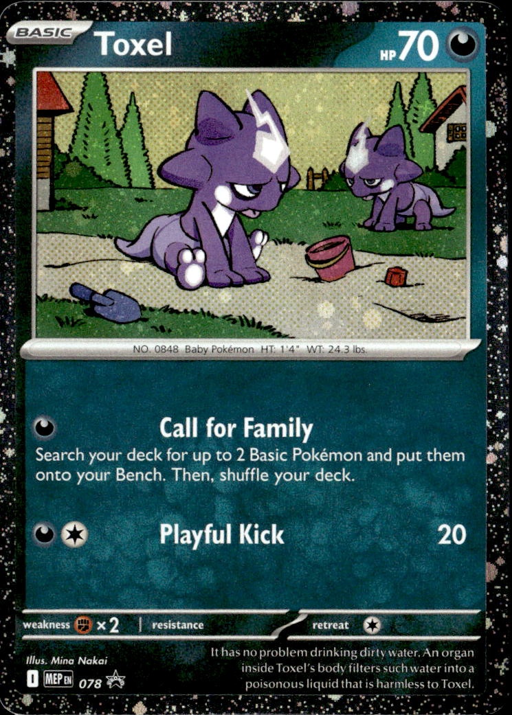 2025 Pokemon Mep En Toxel graded slab