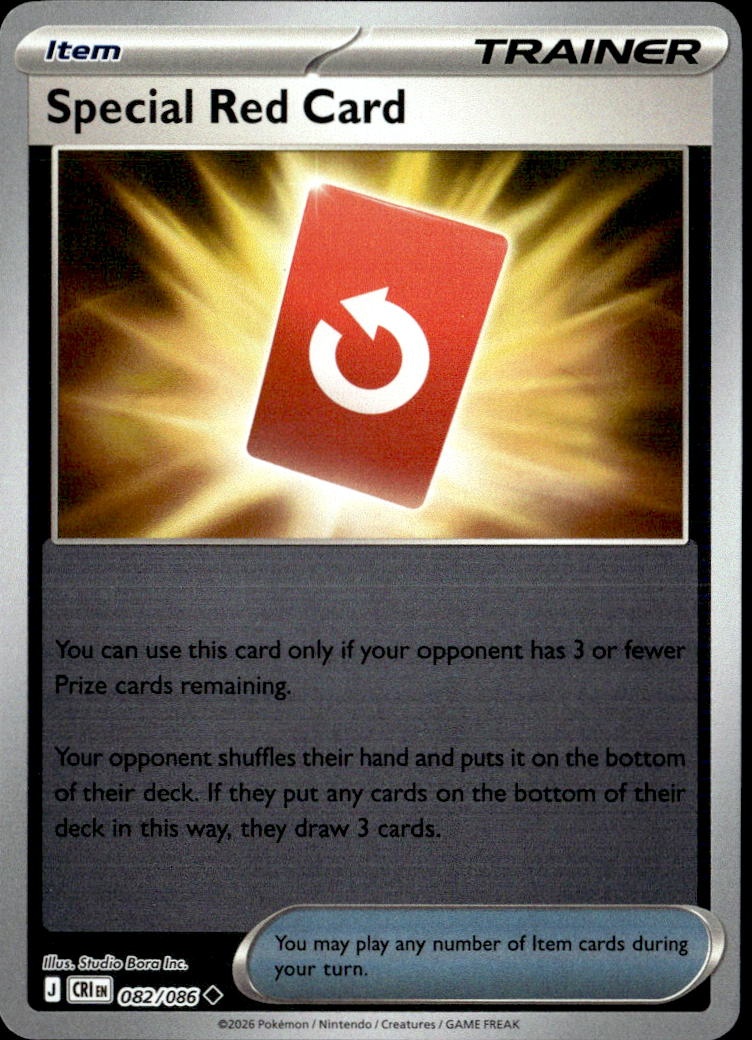 Special Red Card graded slab