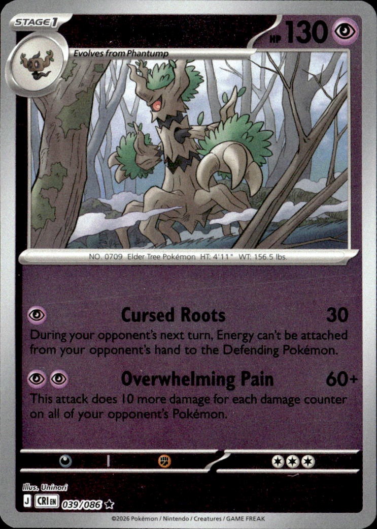 2026 Pokemon Cri En Trevenant graded slab