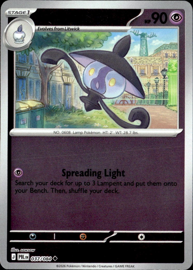 2026 Pokemon Pbl En Lampent graded slab