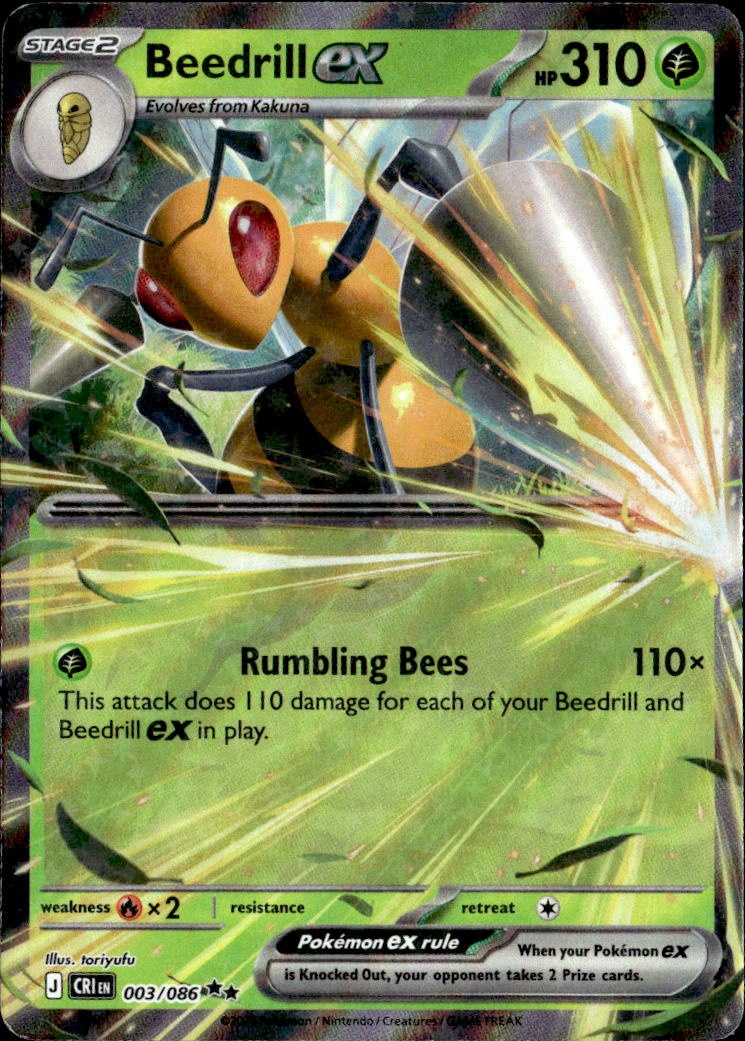 Beedrill Ex graded slab
