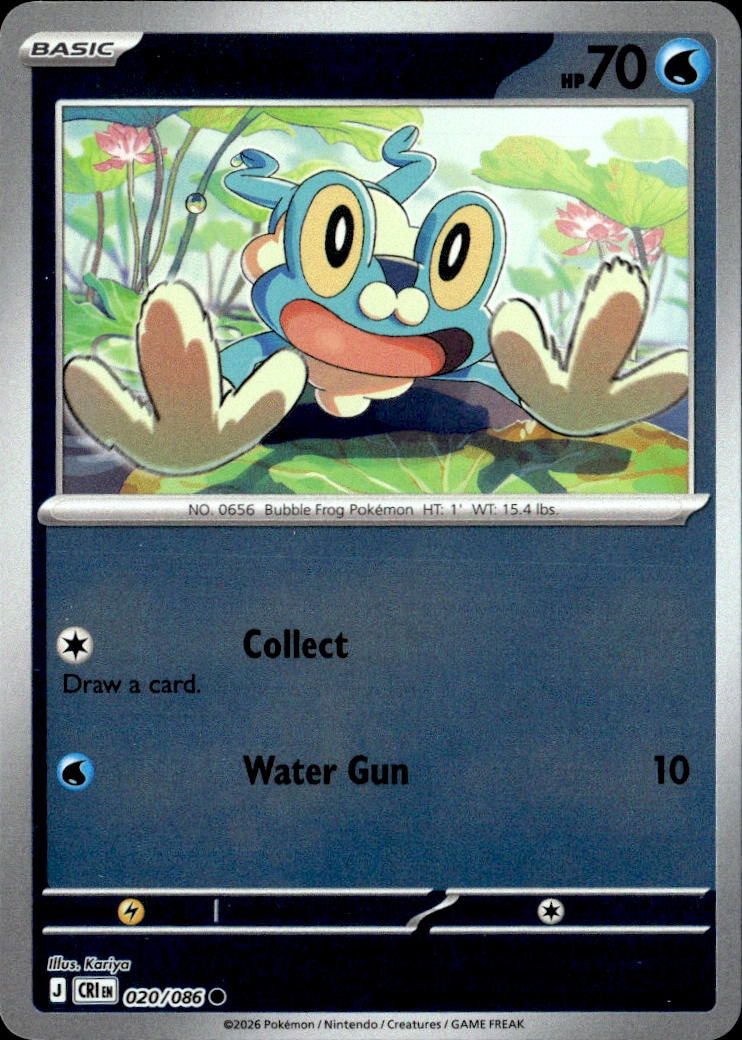 2026 Pokemon Cri En Froakie graded slab