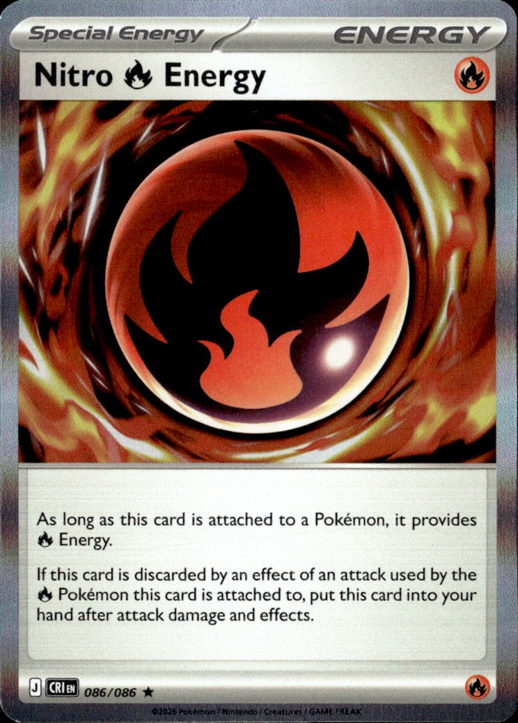 2026 Pokemon Cri En Nitro Energy graded slab