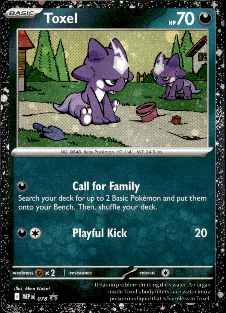 2025 Pokemon Mep En Toxel graded slab