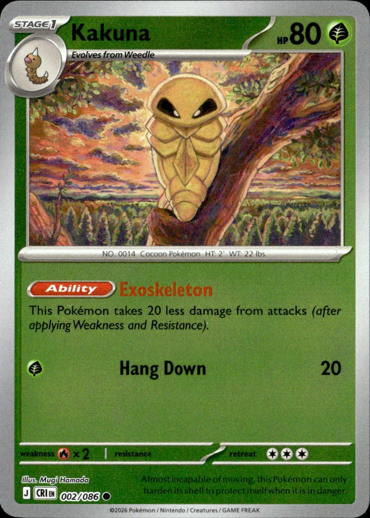 2026 Pokemon Cri En Kakuna graded slab