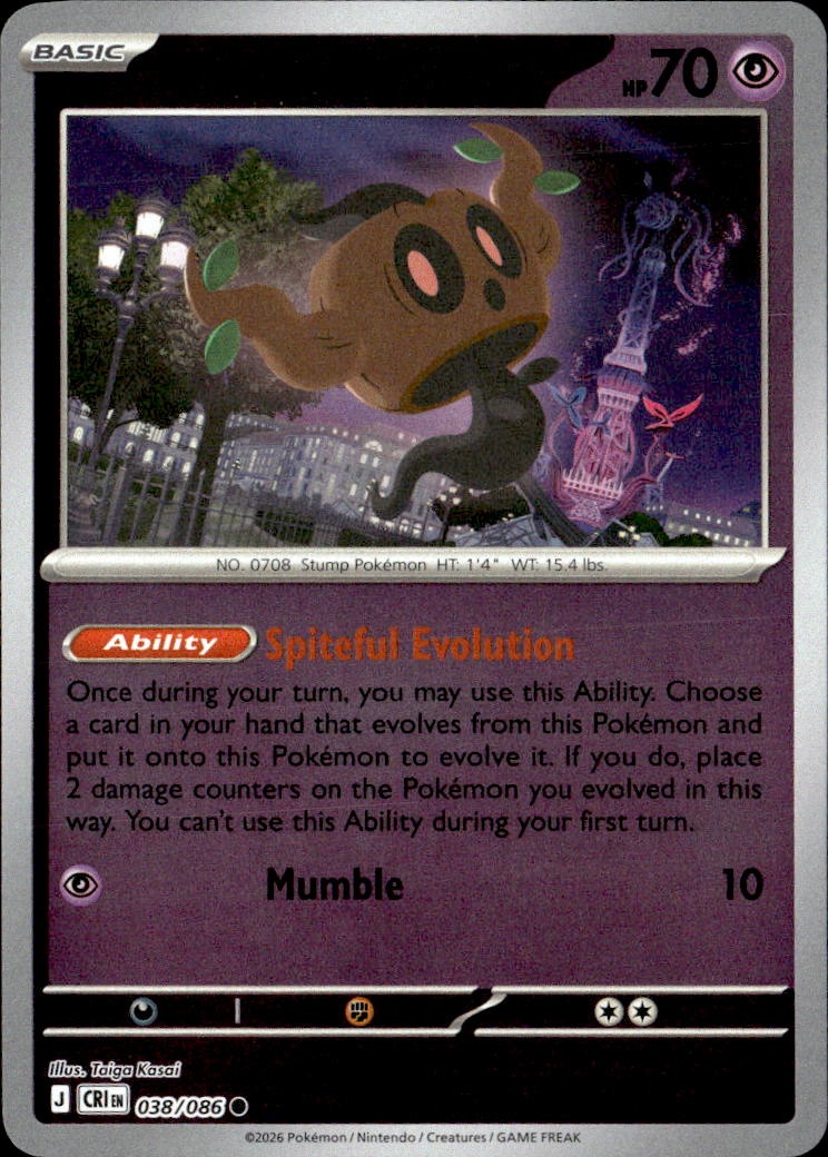 2026 Pokemon Cri En Phantump graded slab