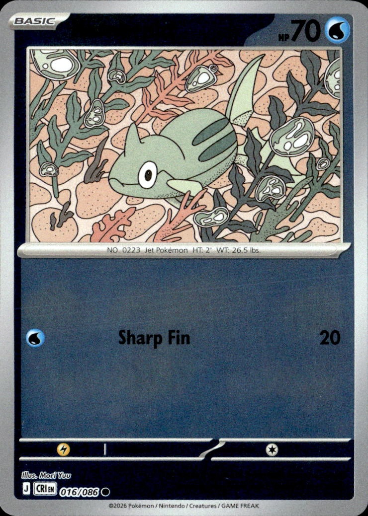 2026 Pokemon Cri En Remoraid graded slab