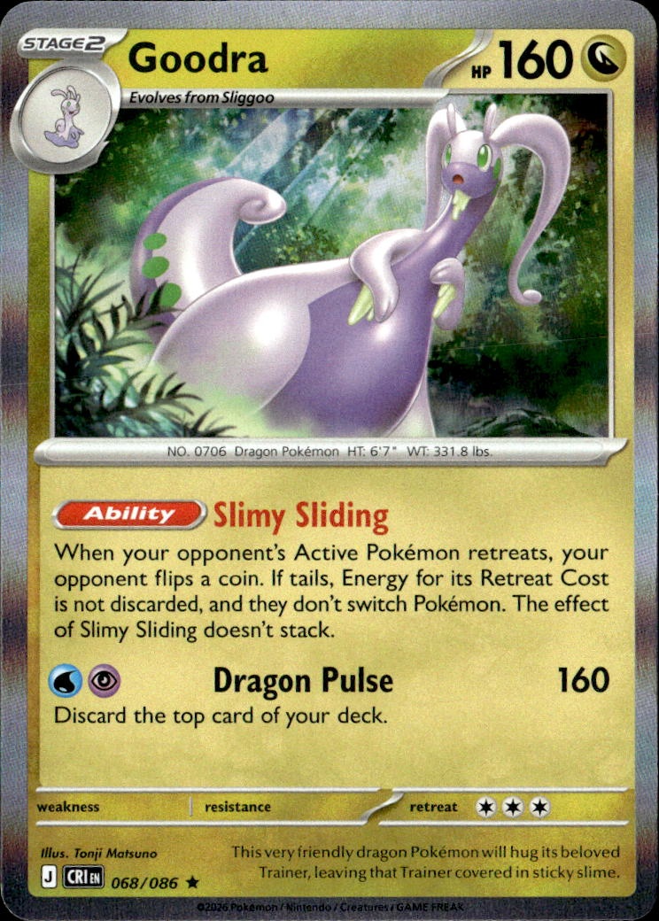 2026 Pokemon Cri En Goodra graded slab