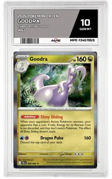 2026 POKEMON CRI EN CHAOS RISING-HOLO #068 Goodra MPE 10 GEM/MT — graded card up for auction