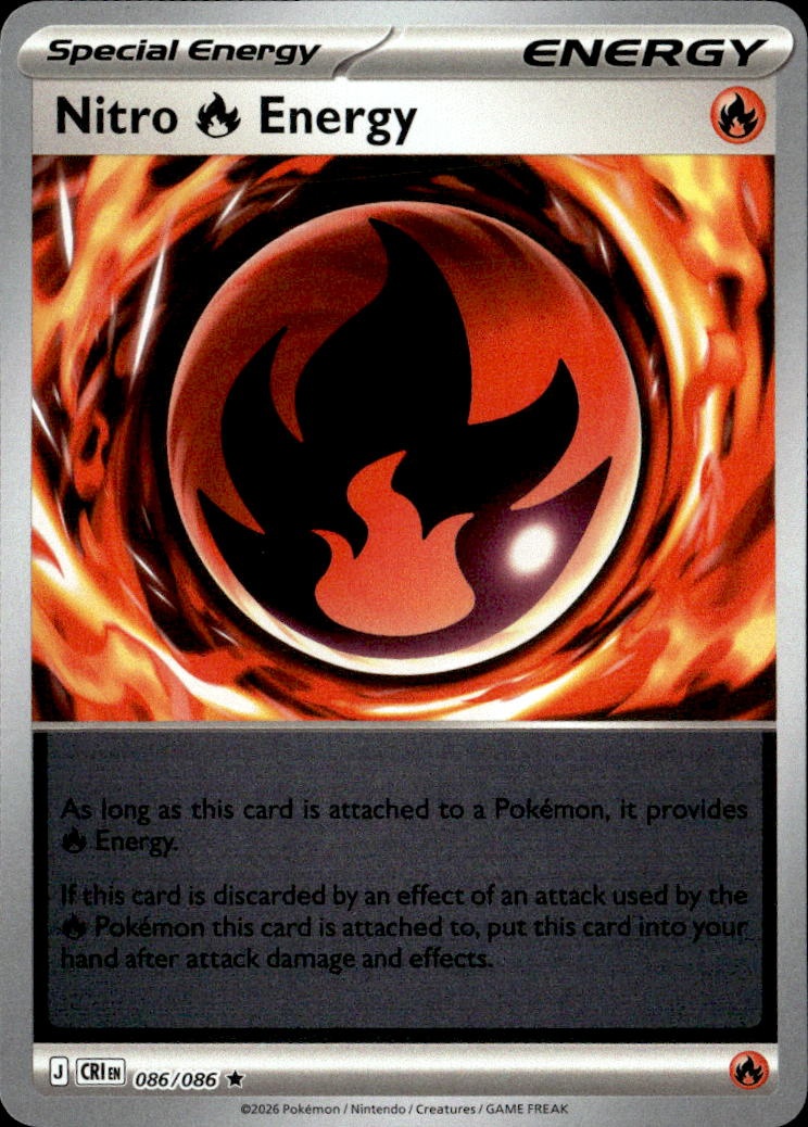 2026 Pokemon Cri En Nitro Energy graded slab