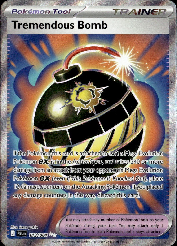 2026 Pokemon Pbl En Tremendous Bomb graded slab