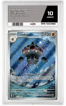 2026 POKEMON CRI EN CHAOS RISING-HOLO #092 CLAYDOL MPE 10 GEM/MT — graded card up for auction