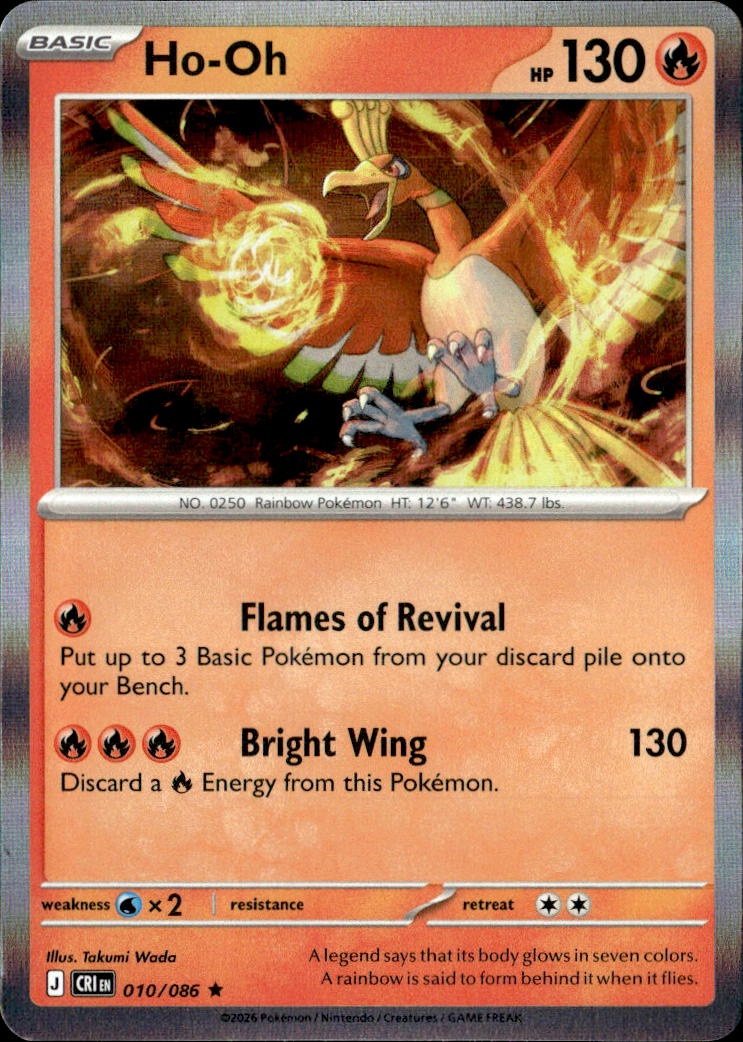 2026 Pokemon Cri En Ho-Oh graded slab
