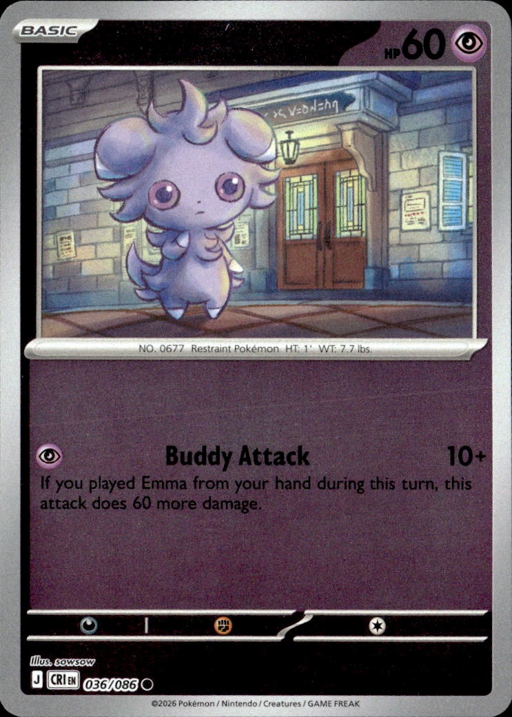 2026 Pokemon Cri En Espurr graded slab