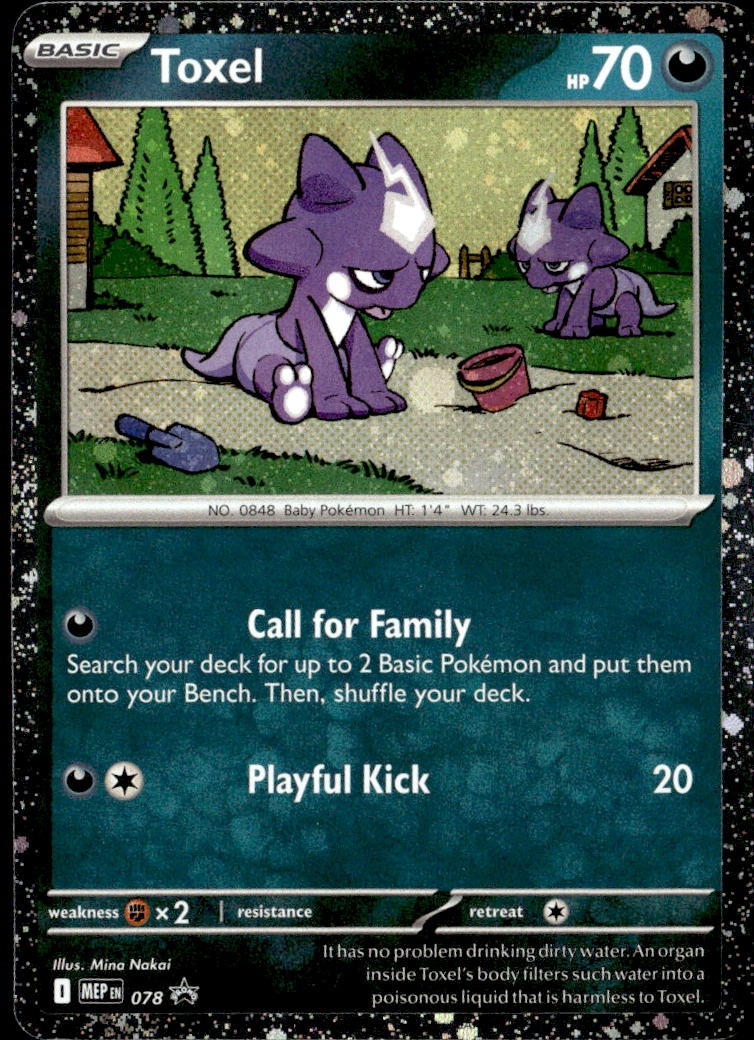 2025 Pokemon Mep En Toxel graded slab