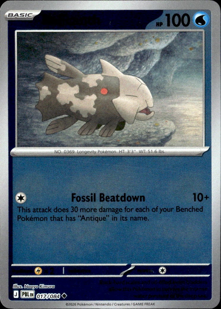 2026 Pokemon Pbl En Relicanth graded slab