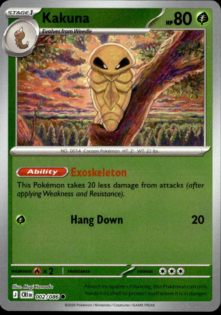 2026 Pokemon Cri En Kakuna graded slab