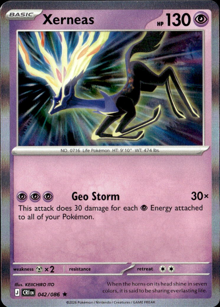 2026 Pokemon Cri En Xerneas graded slab