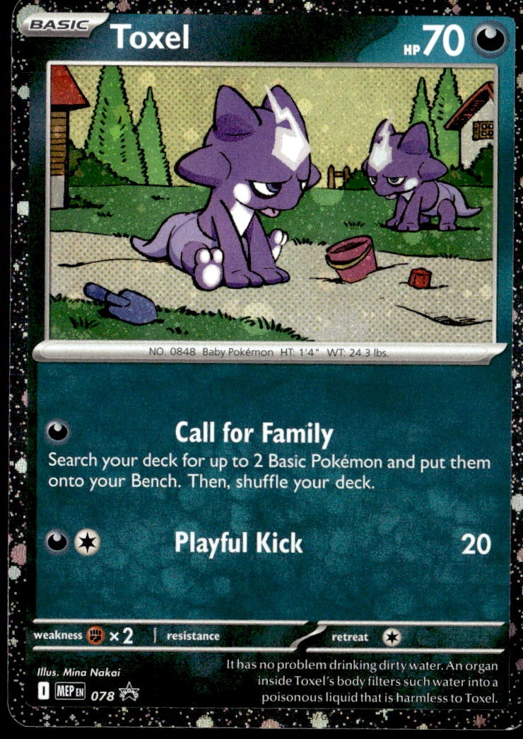 2025 Pokemon Mep En Toxel graded slab