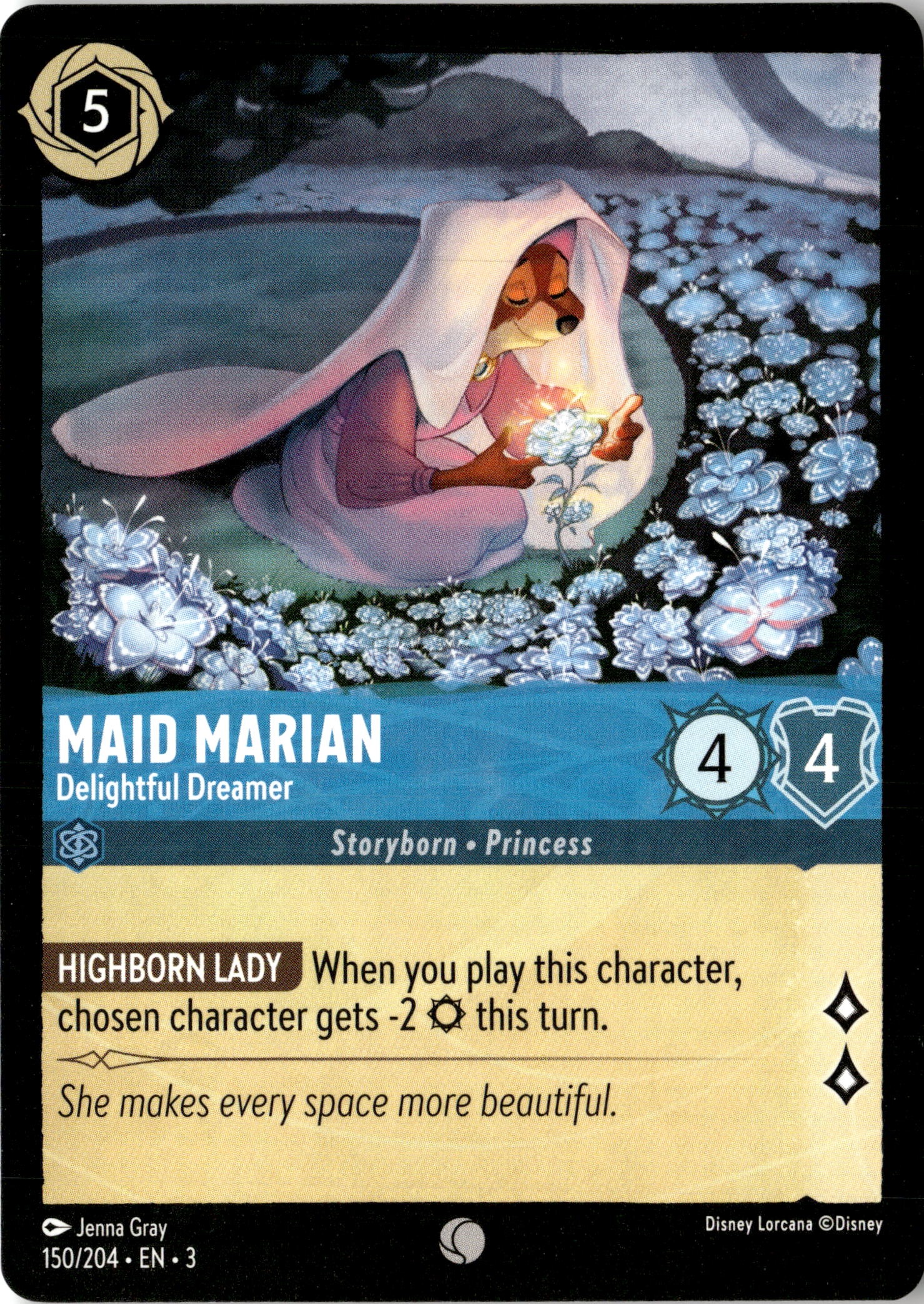 2024 Disney Lorcana En 3 Maid Marian graded slab