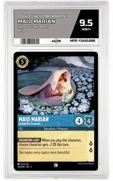 2024 DISNEY LORCANA EN 3 Into the Inklands #150 MAID MARIAN MPE 9.5 MINT+ — graded card up for auction