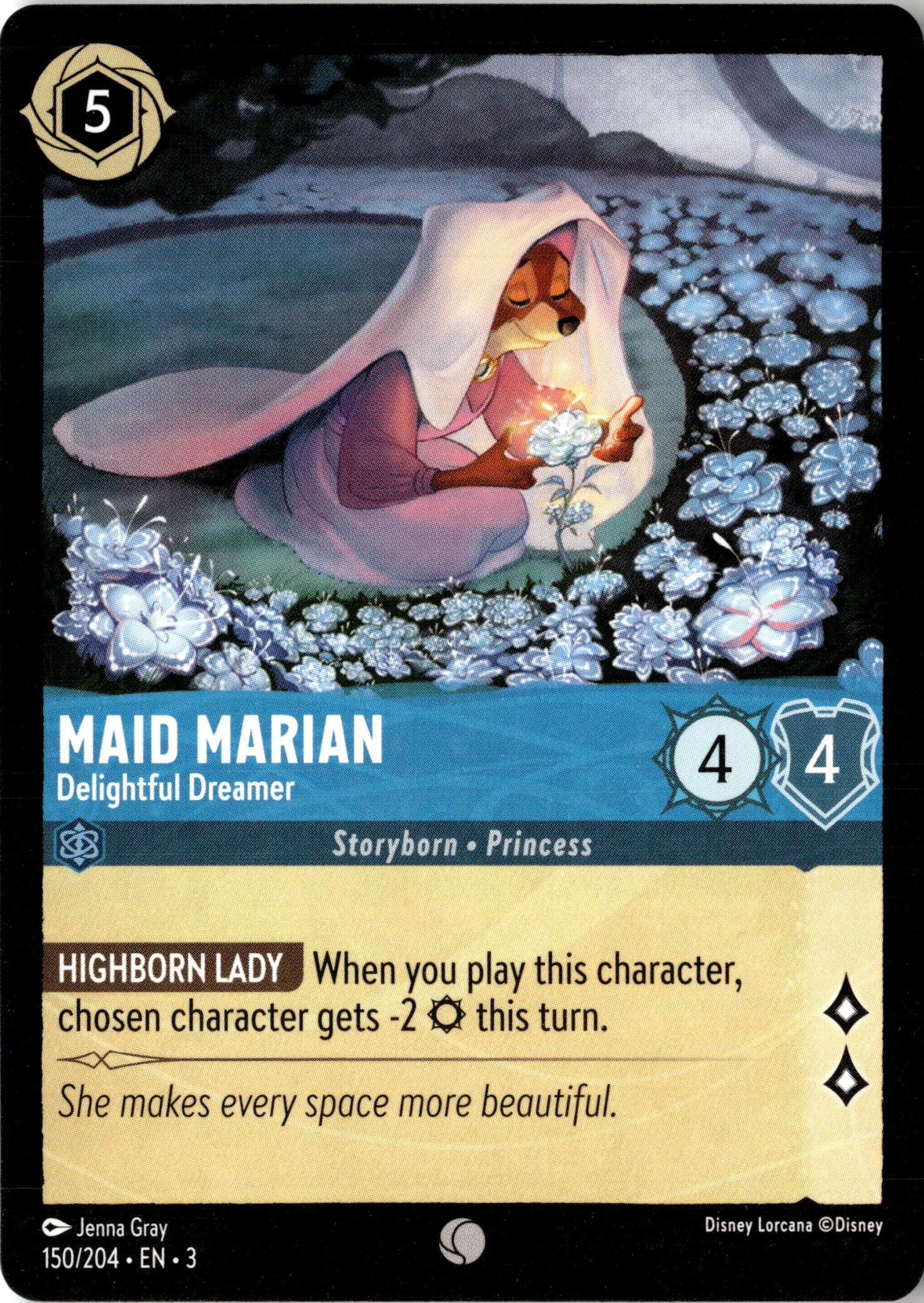2024 Disney Lorcana En 3 Maid Marian graded slab