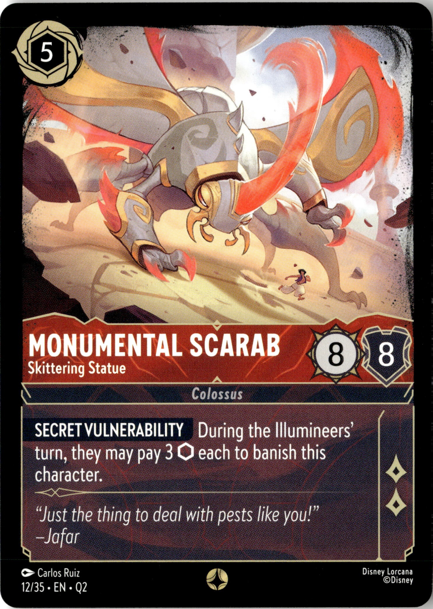 Monumental Scarab graded slab