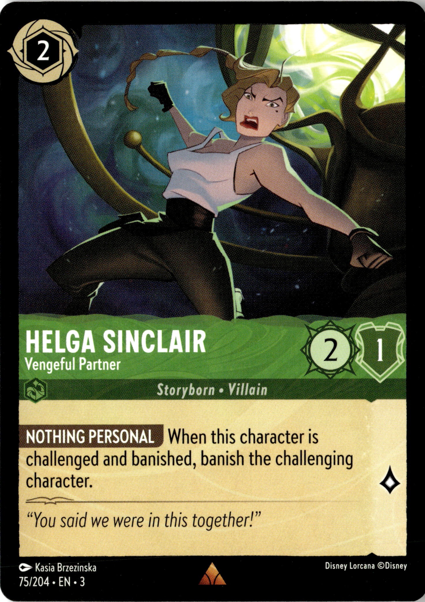 Helga Sinclair graded slab