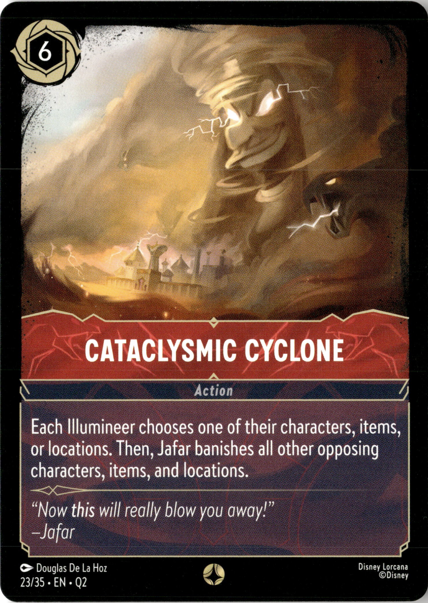 2023 Disney Lorcana En 2 Cataclysmic Cyclone graded slab
