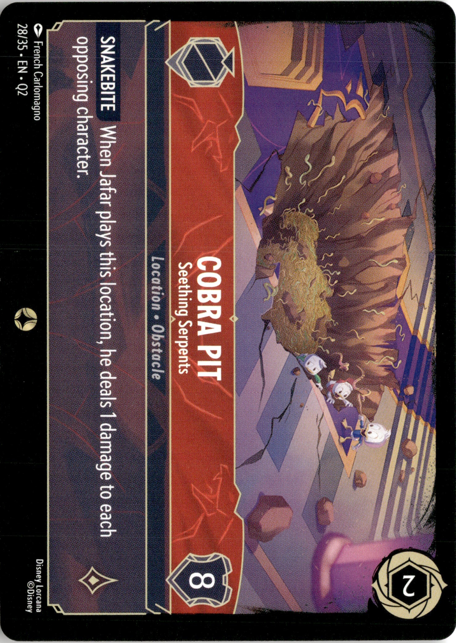 2025 Disney Lorcana En Q2 Cobra Pit graded slab