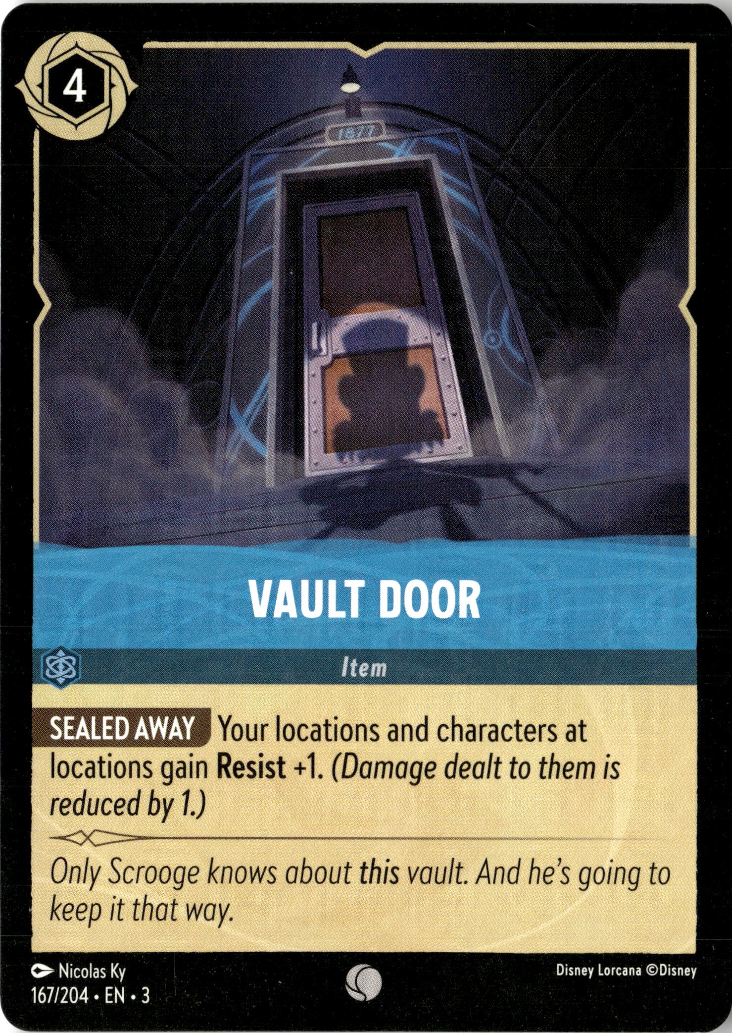Vault Door graded slab