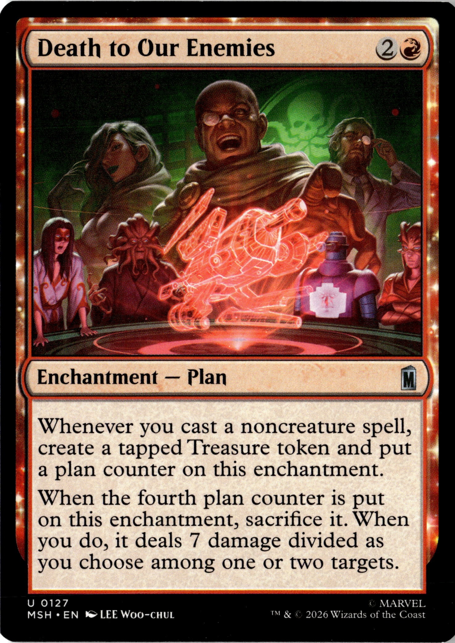 Death To Our Enemies graded slab