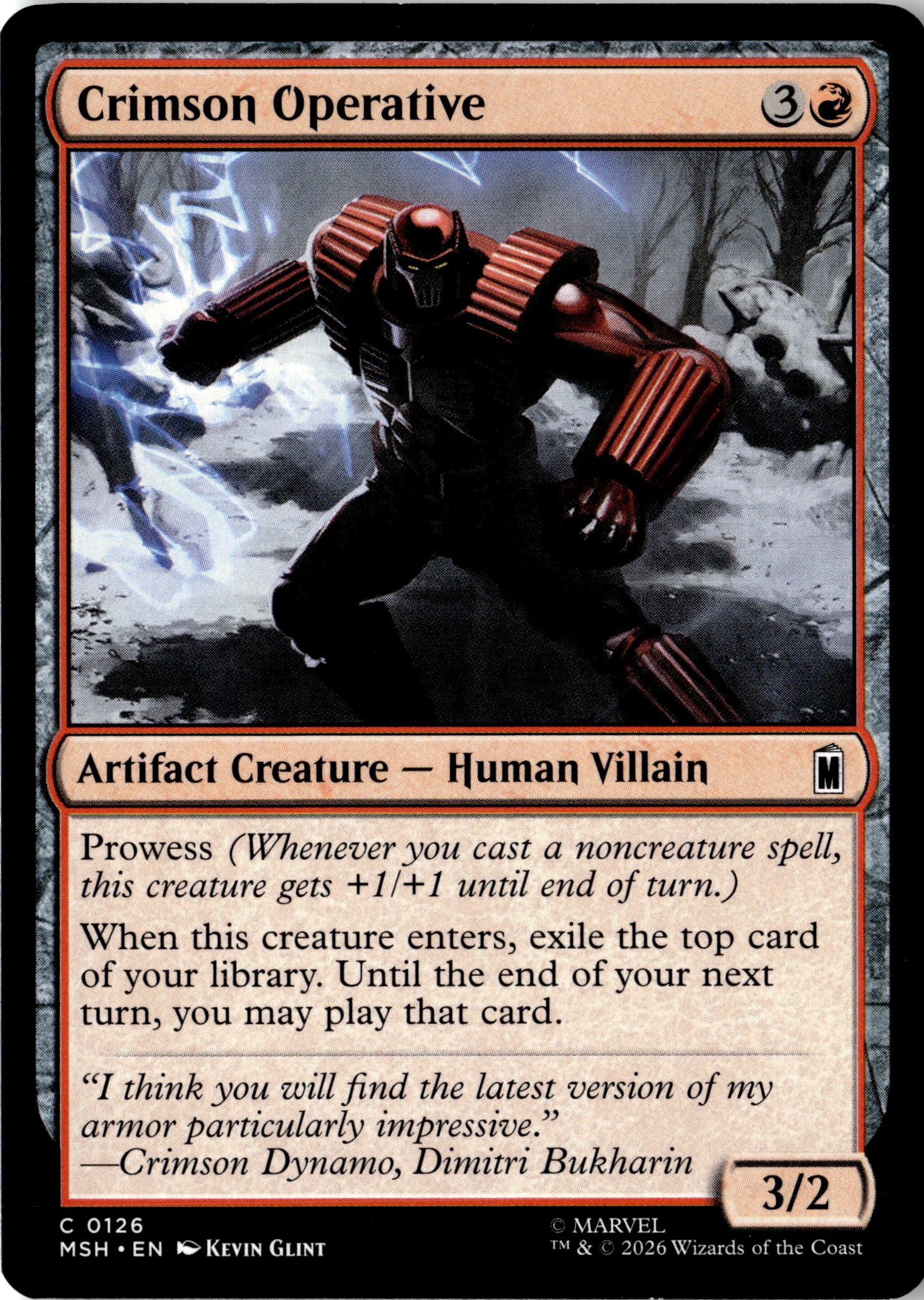 2026 Mtg Msh En Crimson Operative graded slab