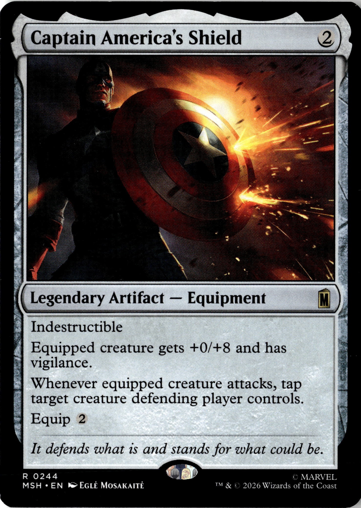 Captain America'S Shield graded slab