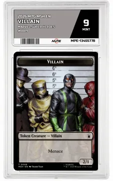 2026 MTG MSH EN Marvel Super Heroes #0009 VILLAIN MPE 9 MINT — graded card up for auction