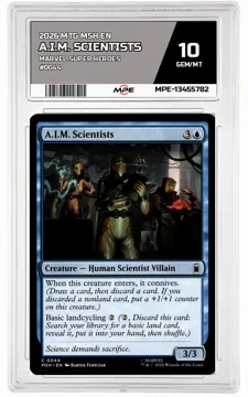 2026 MTG MSH EN Marvel Super Heroes #0044 A.I.M. SCIENTISTS MPE 10 GEM/MT — graded card up for auction