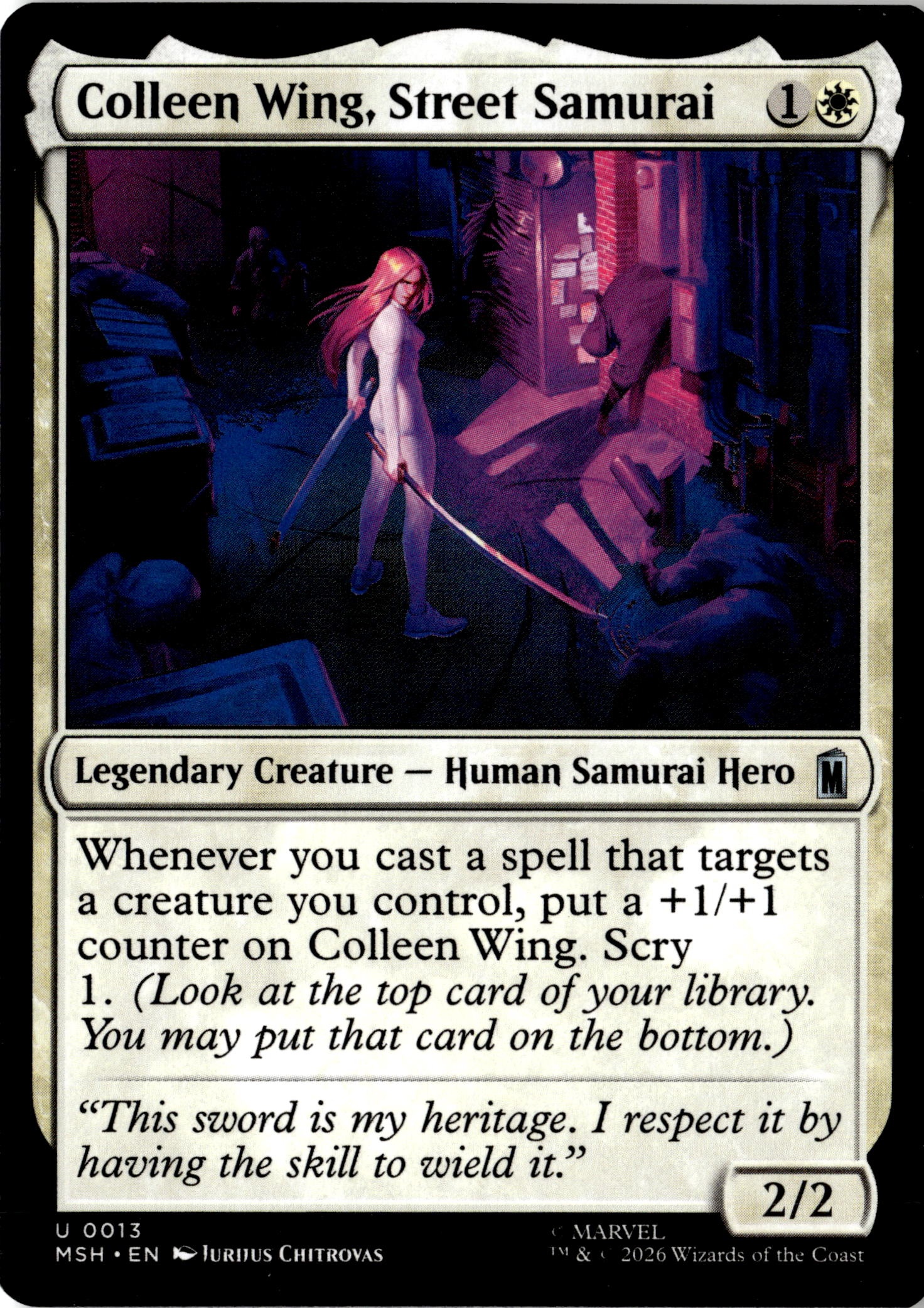 Colleen Wing, Street Samurai graded slab