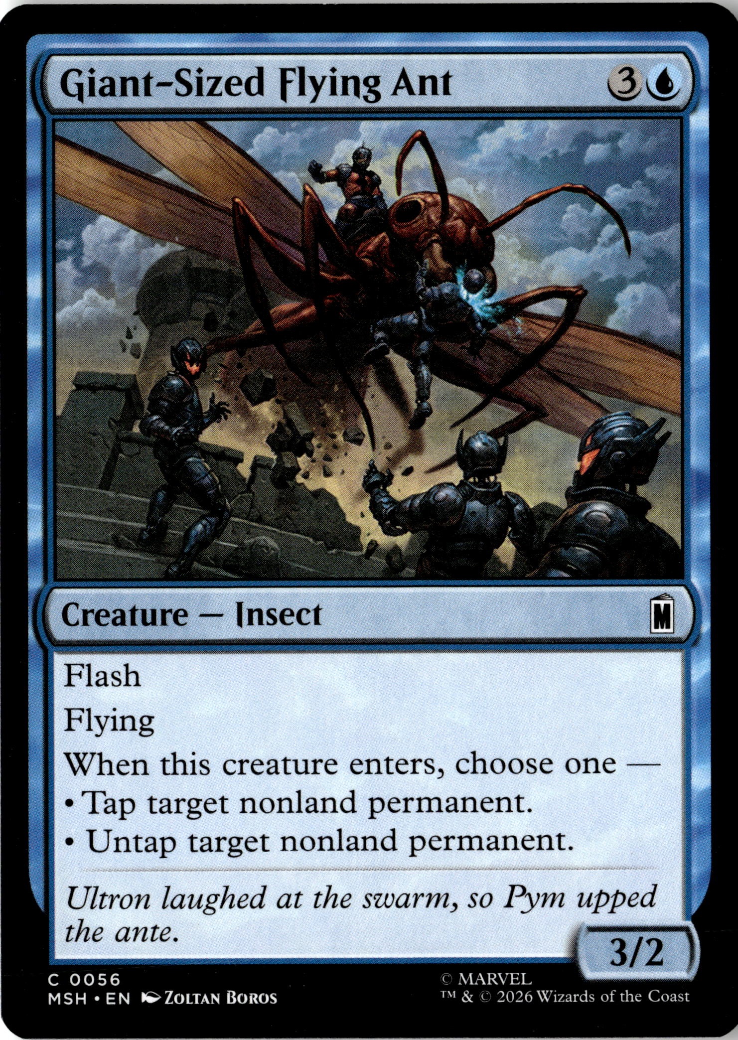 Giant-Sized Flying Ant graded slab