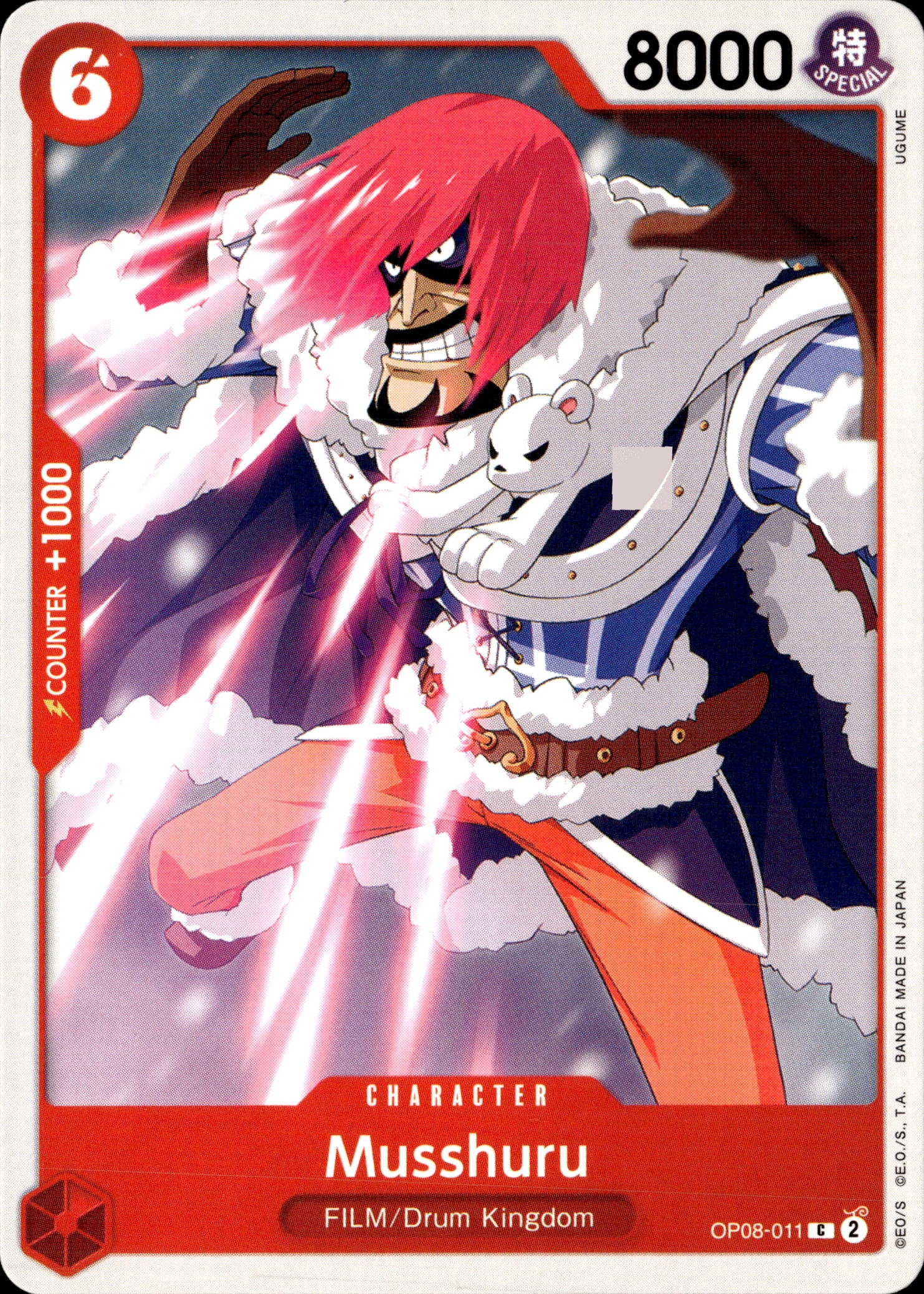 2024 One Piece Op08 En Musshur graded slab