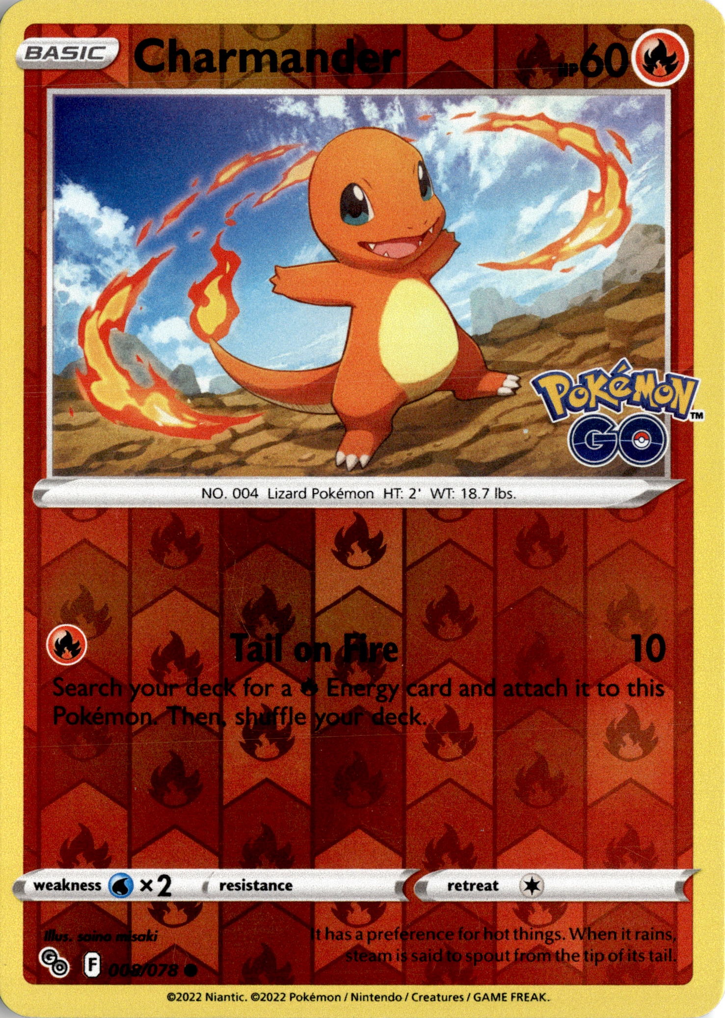 2022 Pokemon Pgo En Charmander graded slab