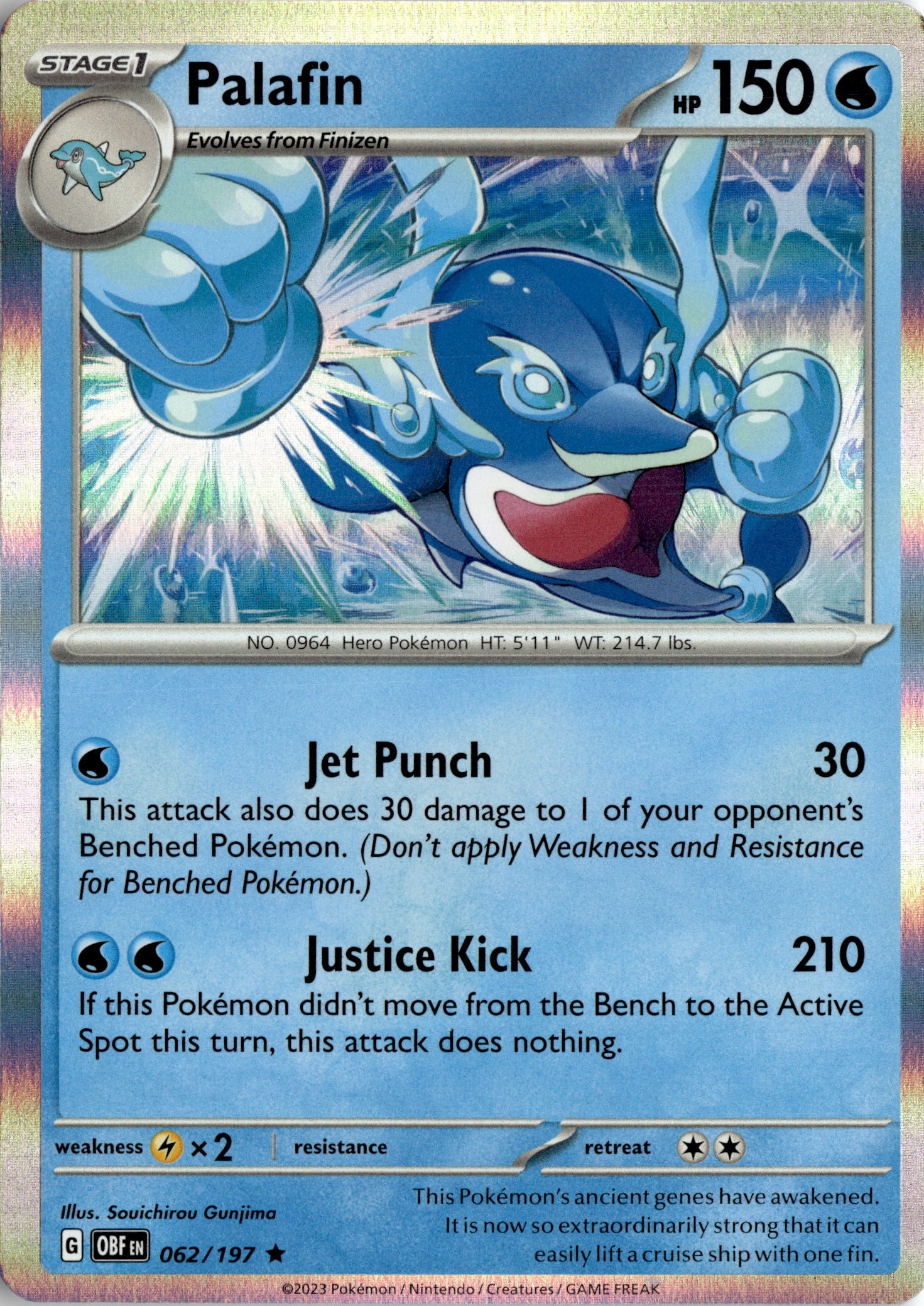 2023 Pokemon Obf En Palafin graded slab