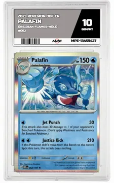 2023 POKEMON OBF EN OBSIDIAN FLAMES-HOLO #062 Palafin MPE 10 GEM/MT — graded card up for auction
