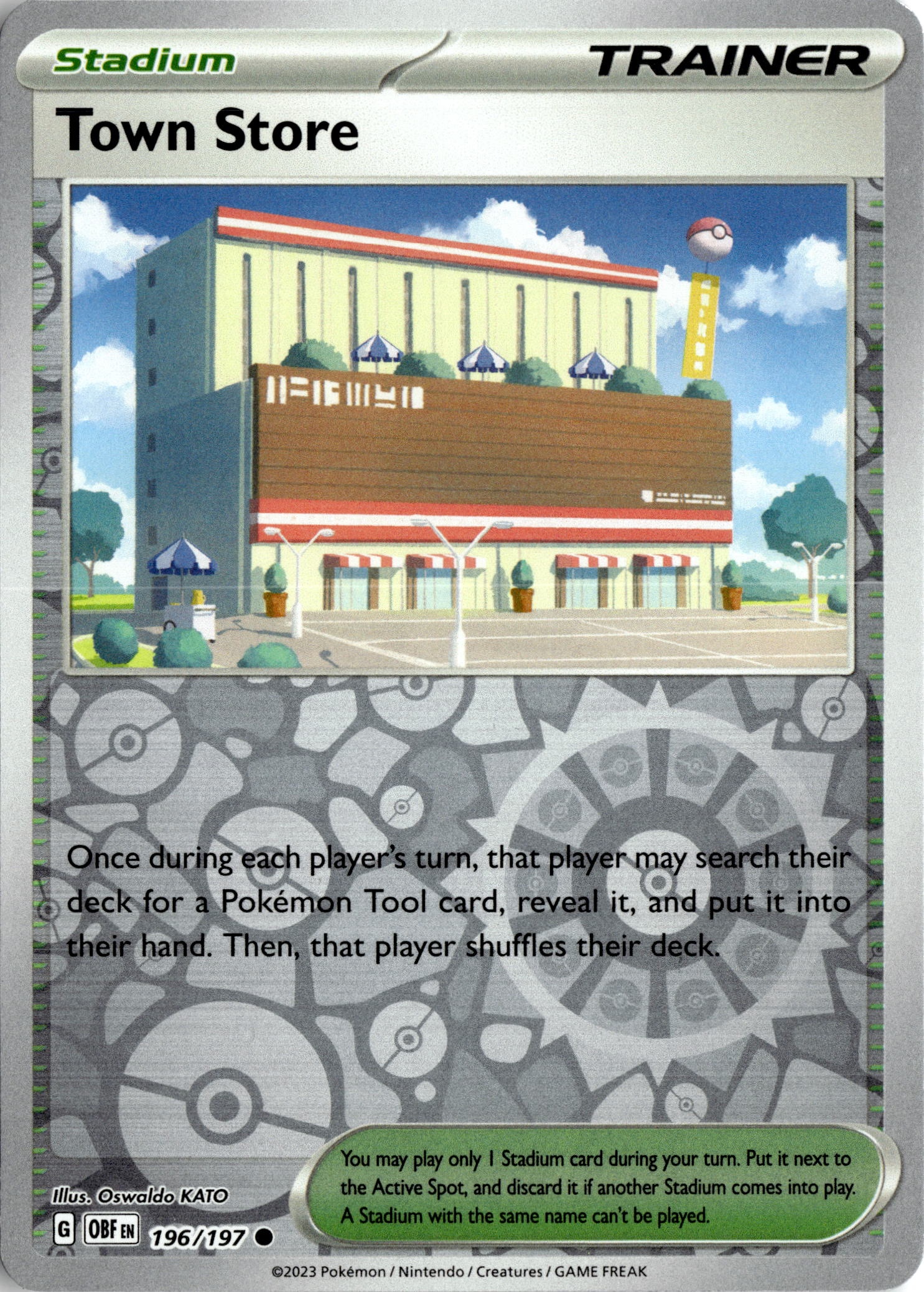 2023 Pokemon Obf En Town Store graded slab