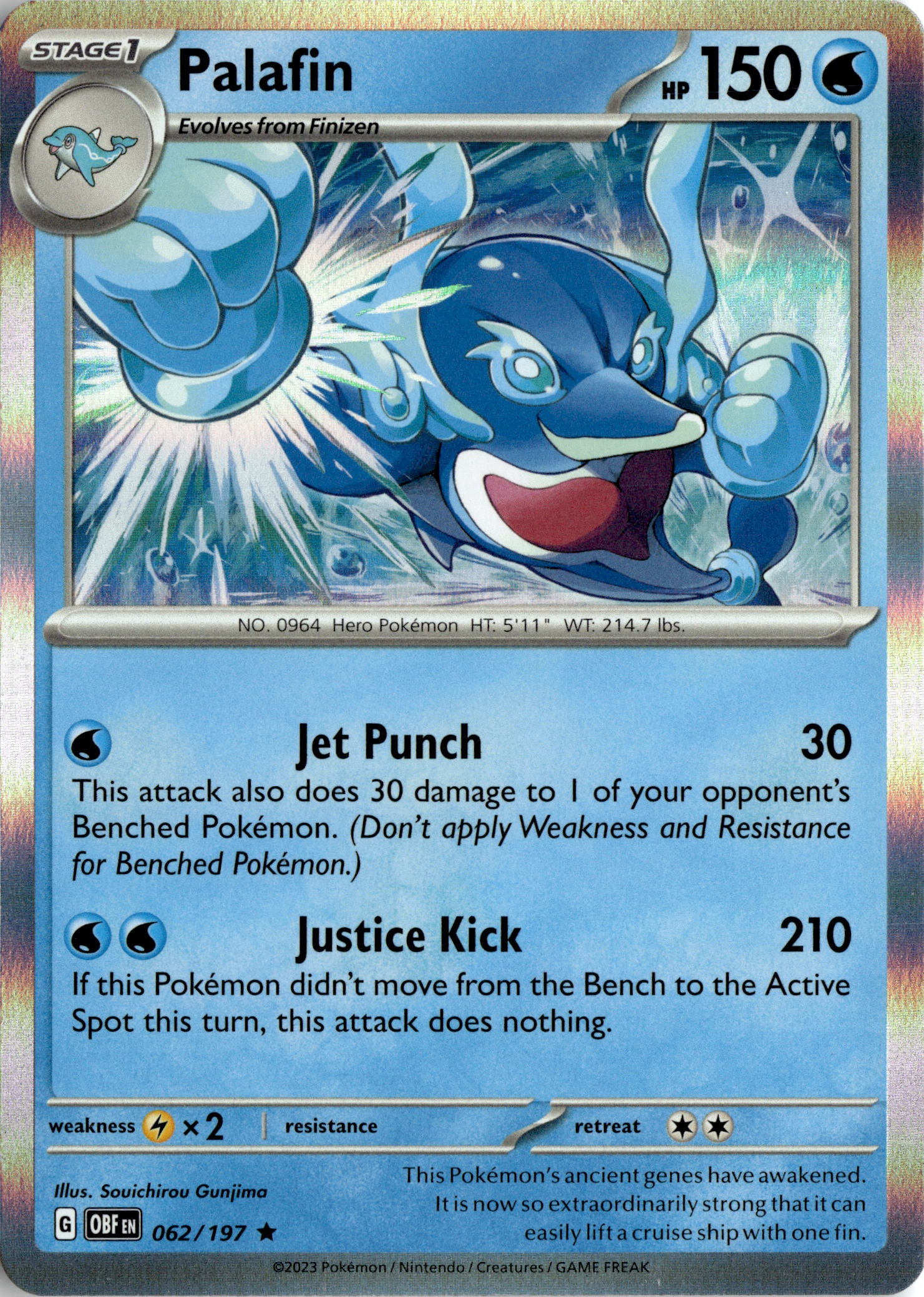 2023 Pokemon Obf En Palafin graded slab