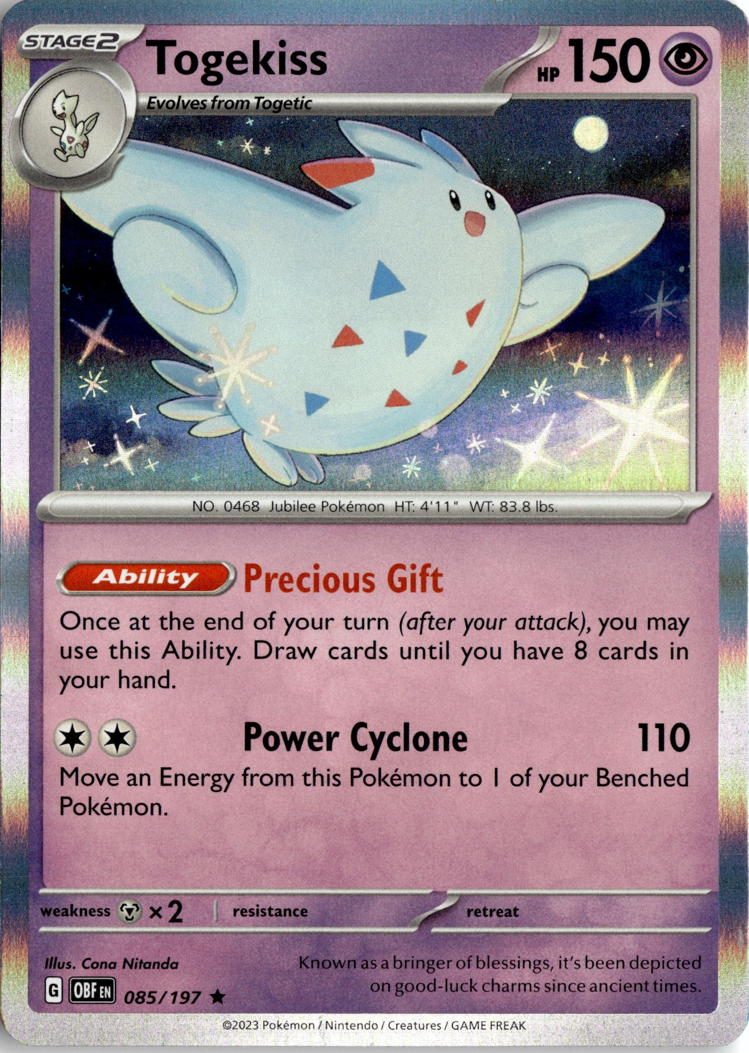 Togekiss graded slab