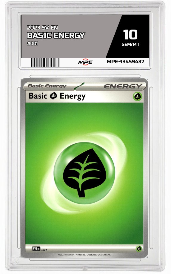 2023 SV EN #001 BASIC ENERGY MPE 10 GEM/MT — graded card auctioned from the MPE vault