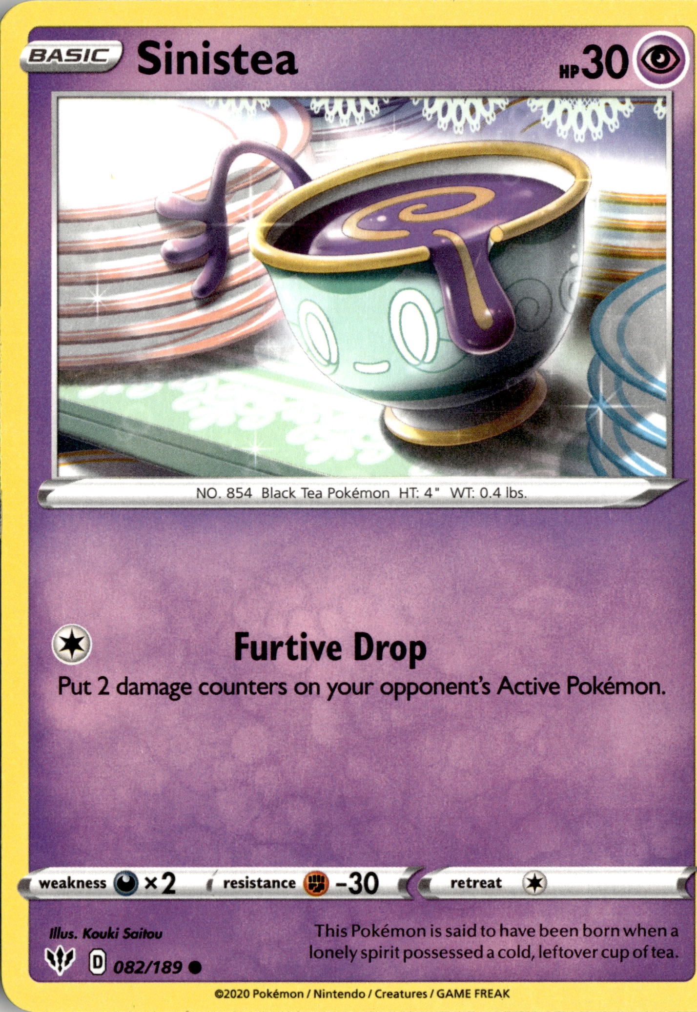 2020 Pokemon Daa En Sinistea graded slab